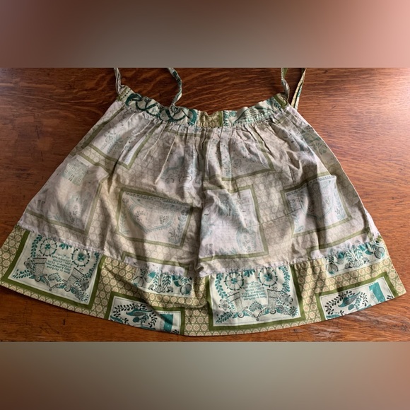 Vintage Waverly Bonded Glosheen Half Apron Marriage Blessing MCM￼ Ricrac 70s ? - Picture 9 of 16